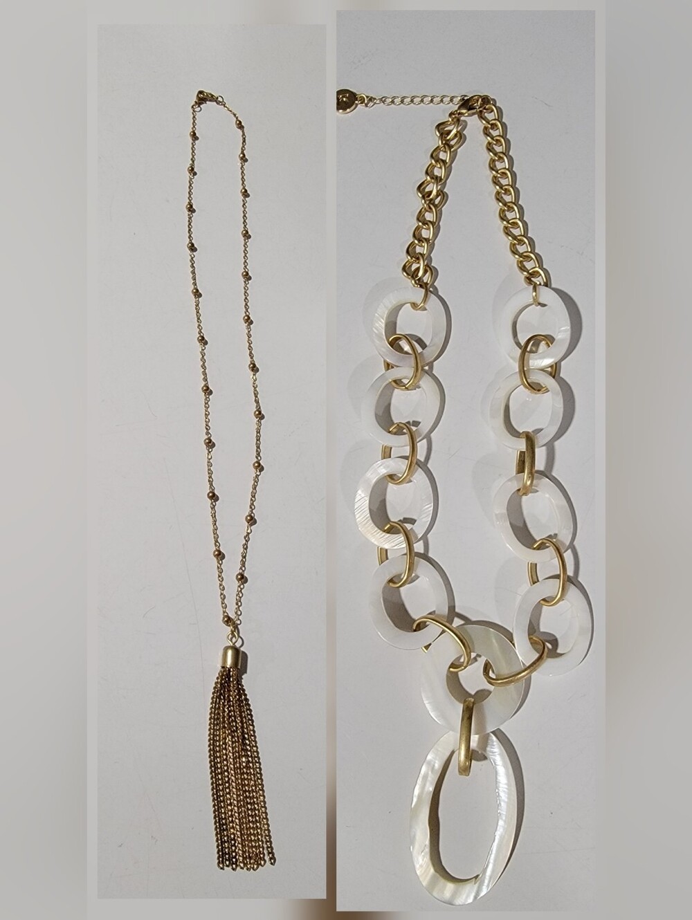 Set Of 2 Statement Necklaces.